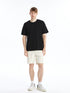 LC Waikiki Crew Neck Short Sleeve Combed Cotton Men's T-shirt